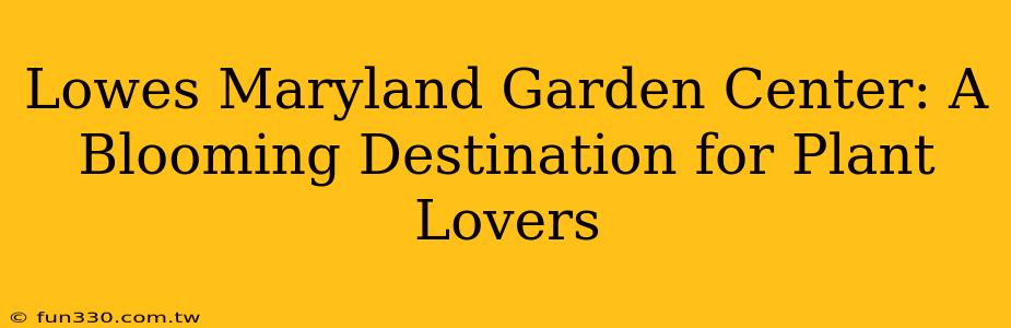 Lowes Maryland Garden Center: A Blooming Destination for Plant Lovers