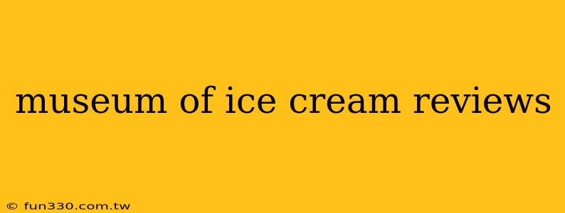 museum of ice cream reviews