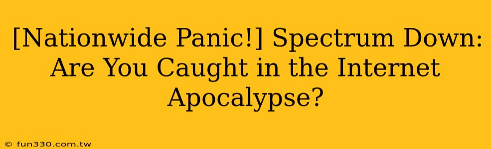 [Nationwide Panic!] Spectrum Down: Are You Caught in the Internet Apocalypse?