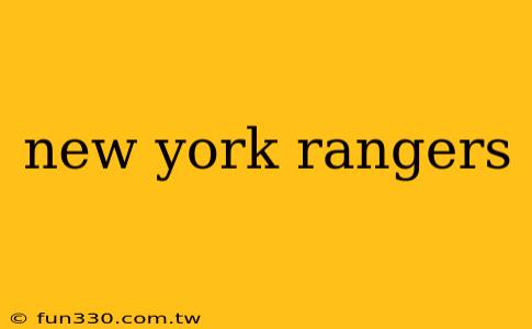 new york rangers