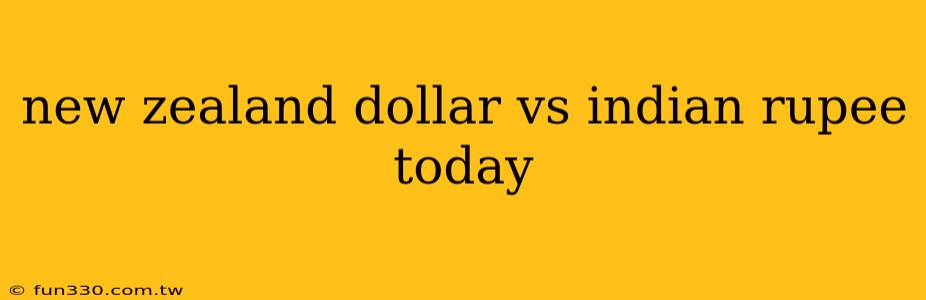 new zealand dollar vs indian rupee today