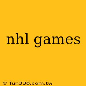 nhl games