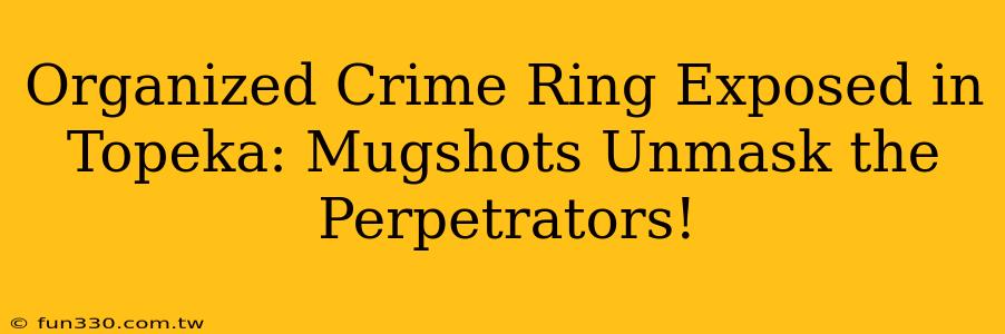 Organized Crime Ring Exposed in Topeka: Mugshots Unmask the Perpetrators!