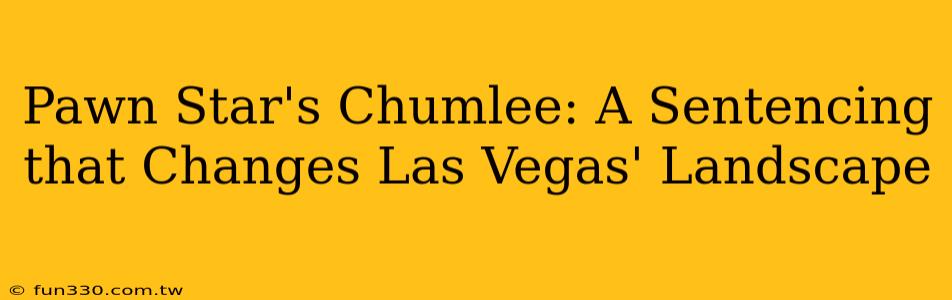 Pawn Star's Chumlee: A Sentencing that Changes Las Vegas' Landscape