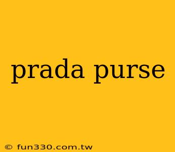 prada purse