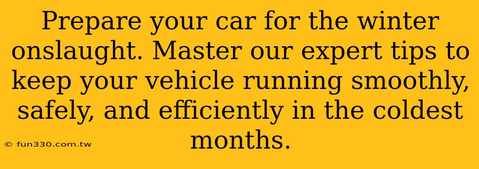 Prepare your car for the winter onslaught. Master our expert tips to keep your vehicle running smoothly, safely, and efficiently in the coldest months.