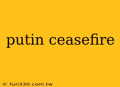 putin ceasefire