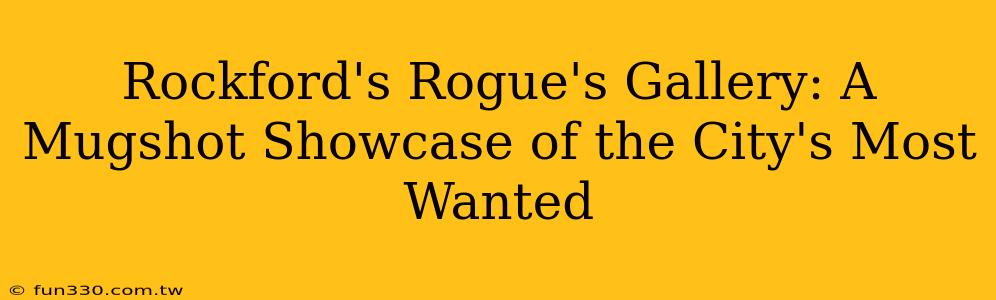 Rockford's Rogue's Gallery: A Mugshot Showcase of the City's Most Wanted