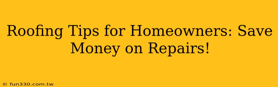 Roofing Tips for Homeowners: Save Money on Repairs!