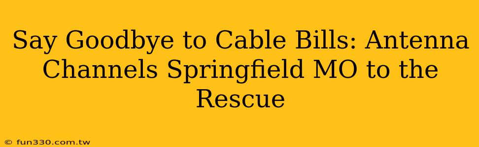 Say Goodbye to Cable Bills: Antenna Channels Springfield MO to the Rescue