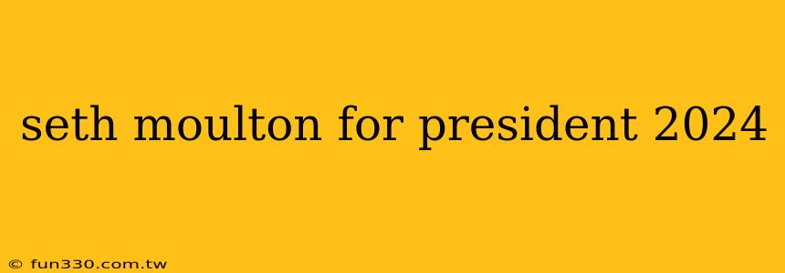 seth moulton for president 2024