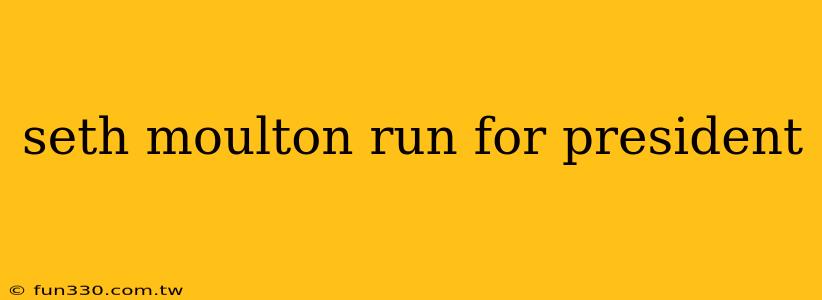 seth moulton run for president