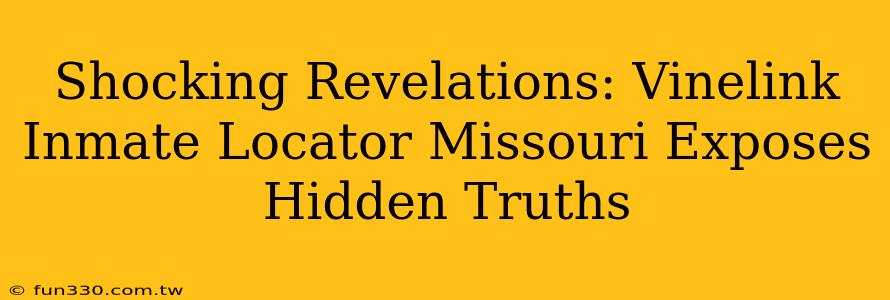 Shocking Revelations: Vinelink Inmate Locator Missouri Exposes Hidden Truths