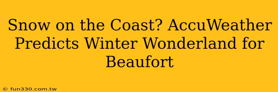 Snow on the Coast? AccuWeather Predicts Winter Wonderland for Beaufort