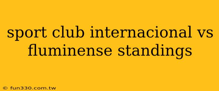 sport club internacional vs fluminense standings