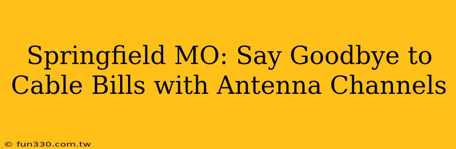 Springfield MO: Say Goodbye to Cable Bills with Antenna Channels