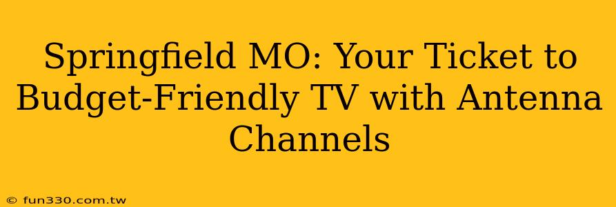 Springfield MO: Your Ticket to Budget-Friendly TV with Antenna Channels