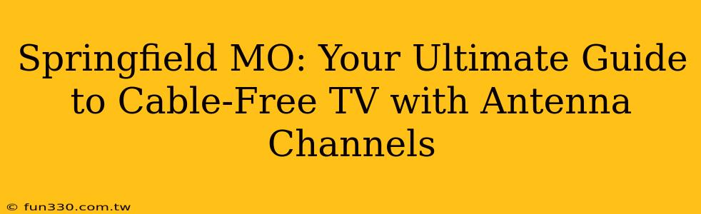 Springfield MO: Your Ultimate Guide to Cable-Free TV with Antenna Channels