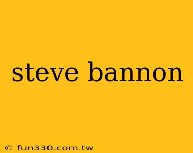 steve bannon