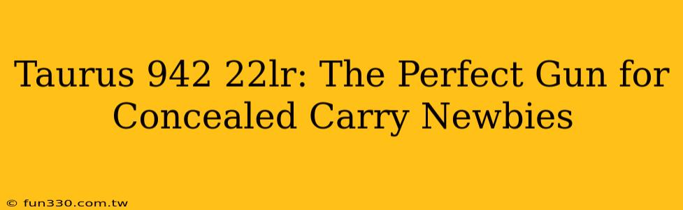 Taurus 942 22lr: The Perfect Gun for Concealed Carry Newbies