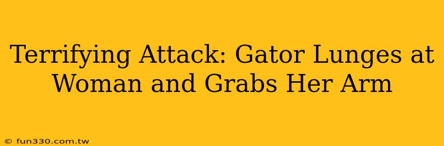 Terrifying Attack: Gator Lunges at Woman and Grabs Her Arm