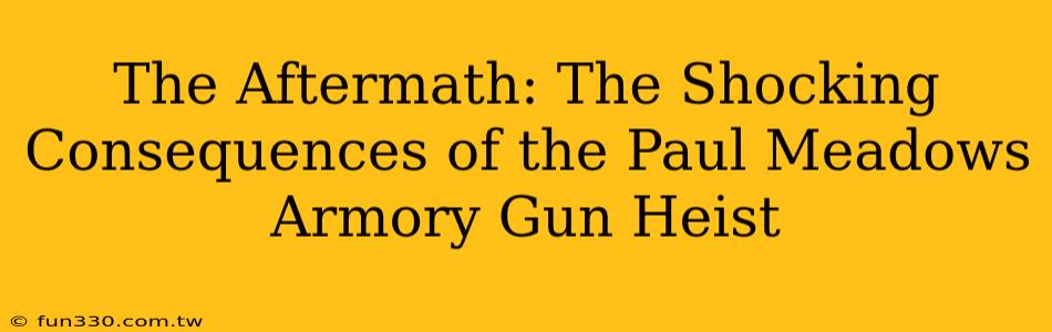 The Aftermath: The Shocking Consequences of the Paul Meadows Armory Gun Heist