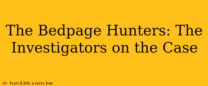 The Bedpage Hunters: The Investigators on the Case