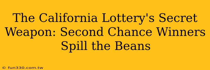 The California Lottery's Secret Weapon: Second Chance Winners Spill the Beans