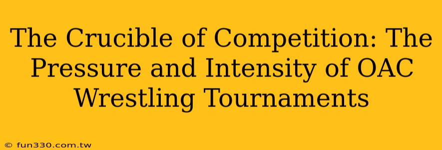 The Crucible of Competition: The Pressure and Intensity of OAC Wrestling Tournaments