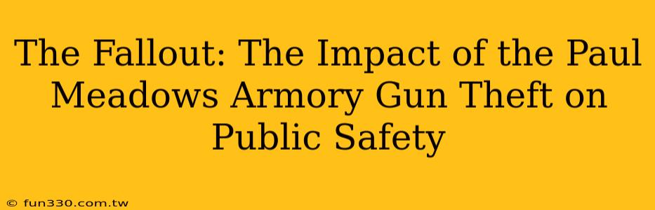 The Fallout: The Impact of the Paul Meadows Armory Gun Theft on Public Safety