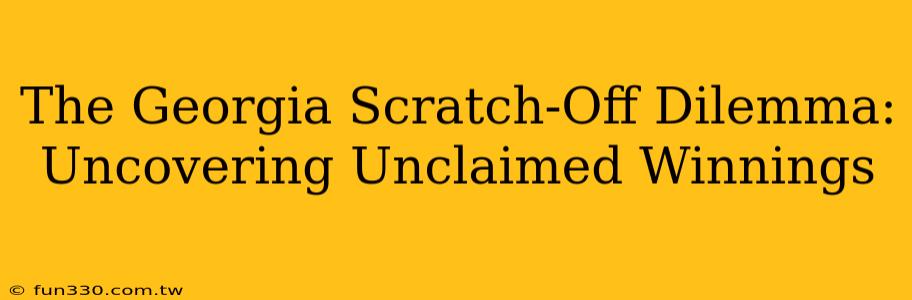 The Georgia Scratch-Off Dilemma: Uncovering Unclaimed Winnings