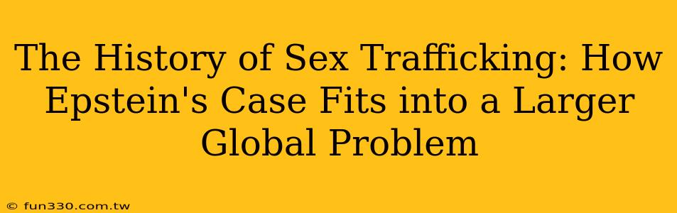 The History of Sex Trafficking: How Epstein's Case Fits into a Larger Global Problem