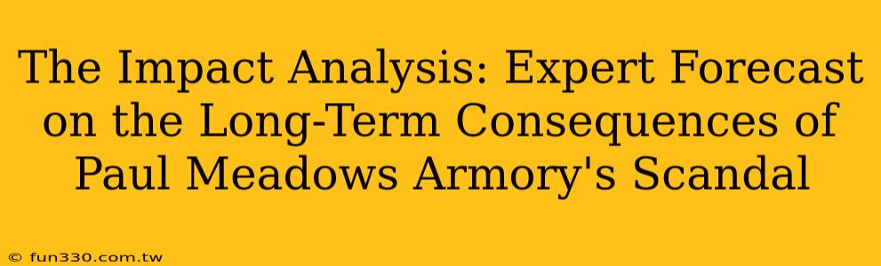 The Impact Analysis: Expert Forecast on the Long-Term Consequences of Paul Meadows Armory's Scandal