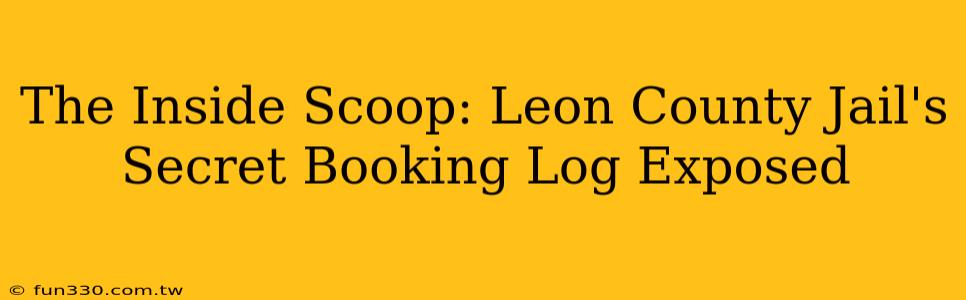 The Inside Scoop: Leon County Jail's Secret Booking Log Exposed