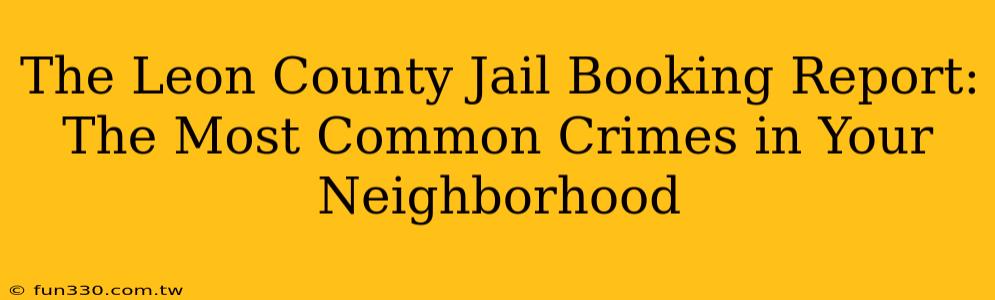 The Leon County Jail Booking Report: The Most Common Crimes in Your Neighborhood