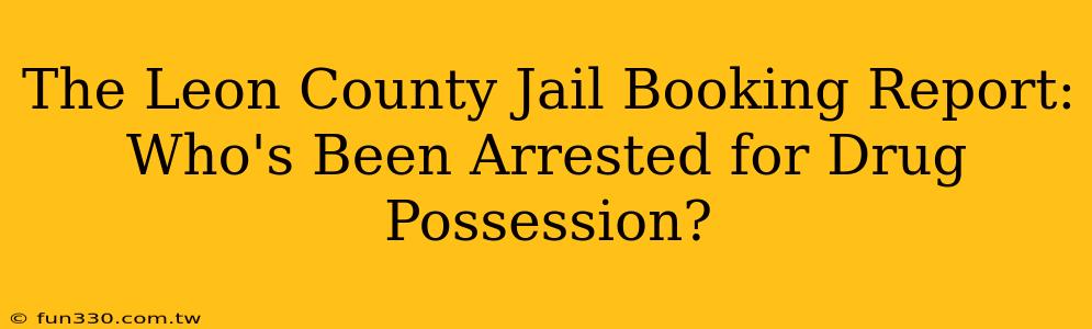 The Leon County Jail Booking Report: Who's Been Arrested for Drug Possession?