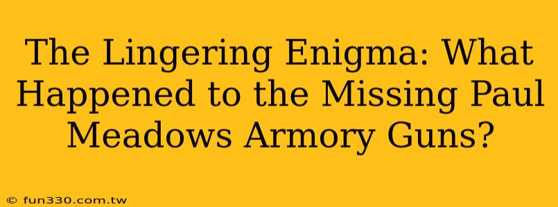 The Lingering Enigma: What Happened to the Missing Paul Meadows Armory Guns?