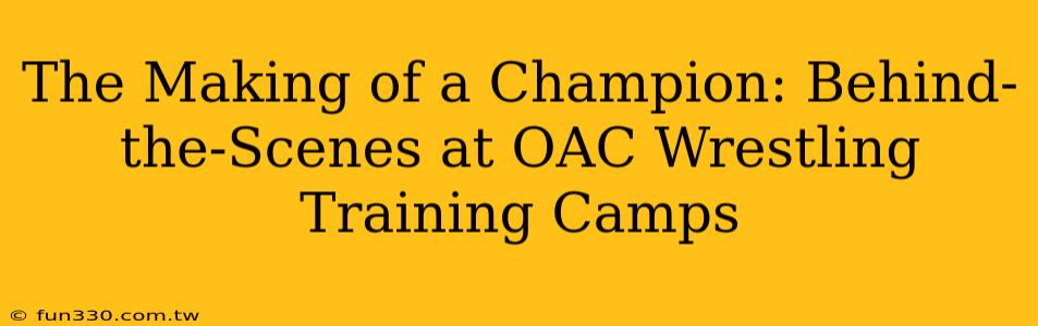 The Making of a Champion: Behind-the-Scenes at OAC Wrestling Training Camps