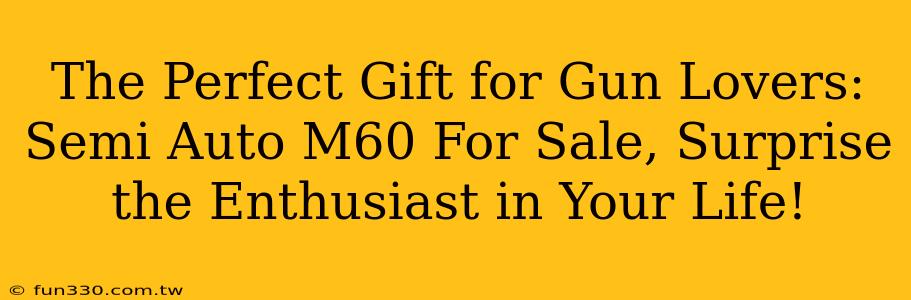 The Perfect Gift for Gun Lovers: Semi Auto M60 For Sale, Surprise the Enthusiast in Your Life!