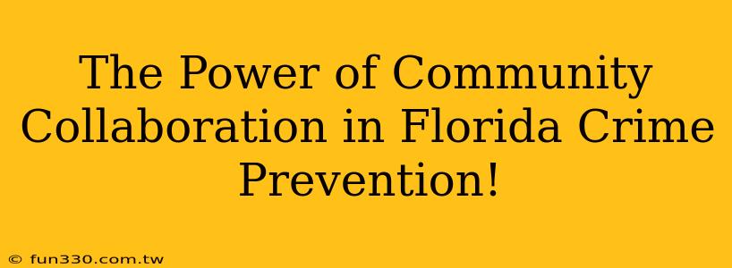 The Power of Community Collaboration in Florida Crime Prevention!