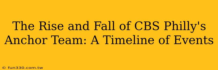 The Rise and Fall of CBS Philly's Anchor Team: A Timeline of Events