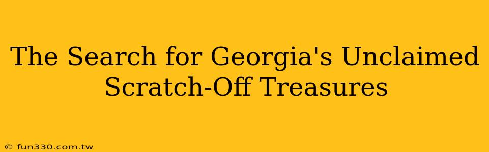 The Search for Georgia's Unclaimed Scratch-Off Treasures