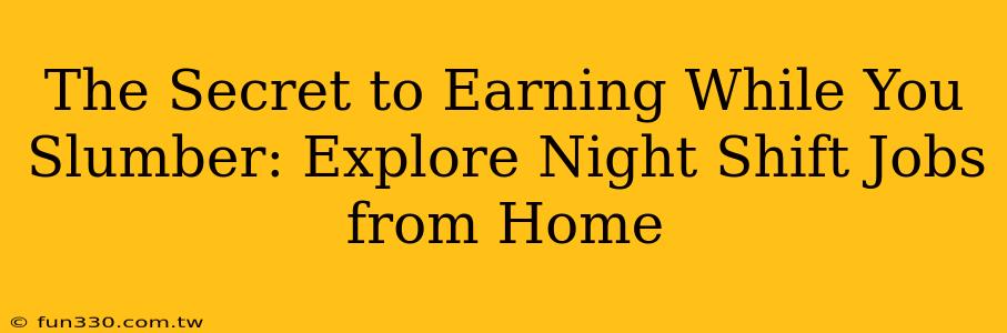 The Secret to Earning While You Slumber: Explore Night Shift Jobs from Home