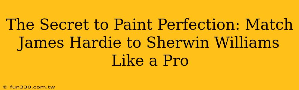 The Secret to Paint Perfection: Match James Hardie to Sherwin Williams Like a Pro