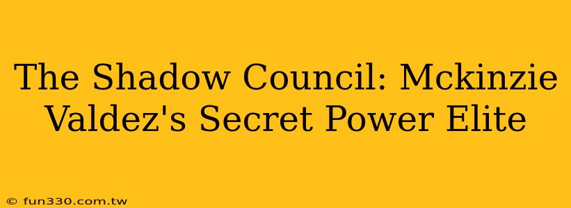 The Shadow Council: Mckinzie Valdez's Secret Power Elite