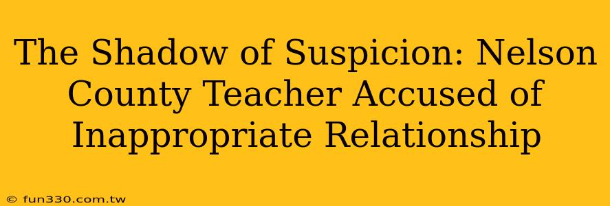 The Shadow of Suspicion: Nelson County Teacher Accused of Inappropriate Relationship