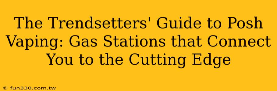 The Trendsetters' Guide to Posh Vaping: Gas Stations that Connect You to the Cutting Edge