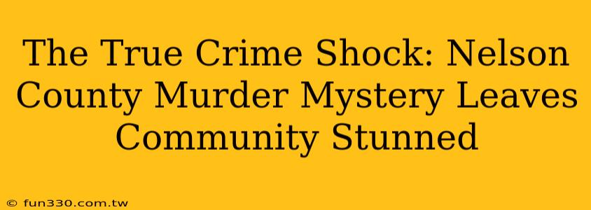 The True Crime Shock: Nelson County Murder Mystery Leaves Community Stunned