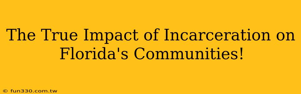 The True Impact of Incarceration on Florida's Communities!