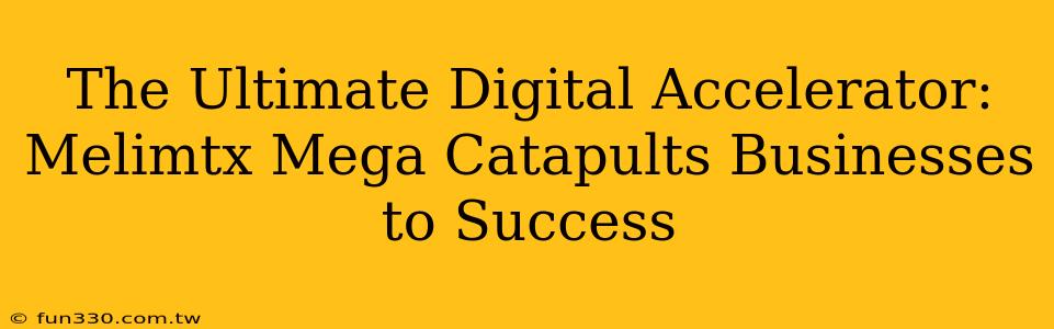 The Ultimate Digital Accelerator: Melimtx Mega Catapults Businesses to Success